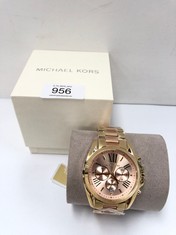 MICHAEL KORS BRADSHAW WOMEN'S WATCH, QUARTZ CHRONOGRAPH MOVEMENT, 43 MM TWO-TONE STAINLESS STEEL CASE WITH STAINLESS STEEL STRAP, MK6359.