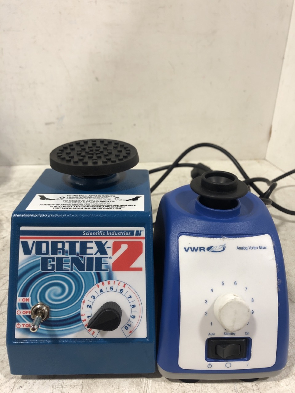 John Pye Auctions 3x VORTEX GENIE 2 VARIABLE SPEED MIXERS AND A VWR