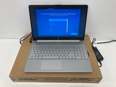 HP 120 GB LAPTOP IN SILVER: MODEL NO 15S-EQ1040NS (WITH CHARGER AND BOX, Z KEY DAMAGED). AMD 3020E @1.20GHZ, 4 GB RAM, [JPTZ5026].