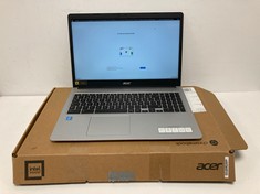 ACER CHROMEBOOK 315 50 GB LAPTOP IN SILVER (WITH BOX AND CHARGER). INTEL PENTIUM N5030, 8GB RAM, 15.6" SCREEN [JPTZ5099].