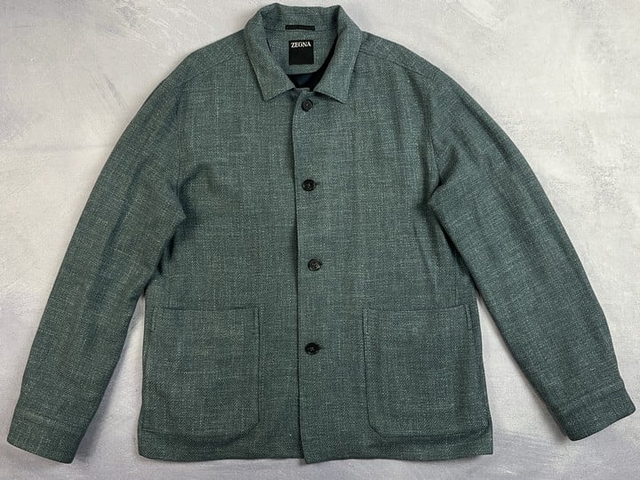 Zegna Jacket - Size Unknown Pit to Pit Measurement Approximately 24 Inches (VAT only payable on Buyers Premium)