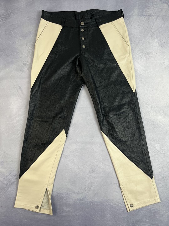Made in Paris Leather Trousers - Size 36 (VAT only payable on Buyers Premium)