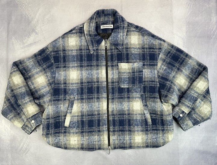 Cole Buxton Zip Up Flannel Overshirt - Size XXL/2XL (VAT only payable on Buyers Premium)