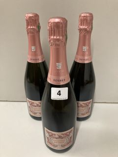 3 X BOTTLES OF DEVAUX CHAMPAGNE (18+ AGE RESTRICTED ITEM I.D REQUIRED)