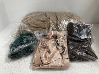 4X ASSORTED WOMENS CLOTHING ITEMS TO INCLUDE DYG DIANYIGE BEIGE LONG PADDED COAT SIZE XL: LOCATION - J5