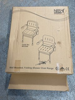 WALL MOUNTED FOLDING SHOWER CHAIR RANGE: LOCATION - H 15