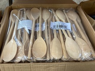 QTY OF BEECH 12" WOODEN SPOONS: LOCATION - E3