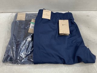 2 X NIKE TRACKSUIT BOTTOMS IN BLUE UK SIZE XL: LOCATION - E2