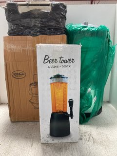 QTY OF ASSORTED HOUSEHOLD ITEMS TO INCLUDE 4LTR BLACK BEER TOWER: LOCATION - J10