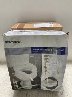 2 X ASSORTED ITEMS TO INCLUDE HOMECRAFT RAISED TOILET SEAT: LOCATION - J11
