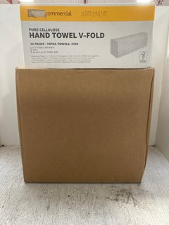 QTY OF ASSORTED ITEMS TO INCLUDE VPURE CELLULOSE HAND TOWELS WITH V-FOLD: LOCATION - J11