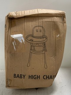 BROWN BABY HIGH CHAIR: LOCATION - J12