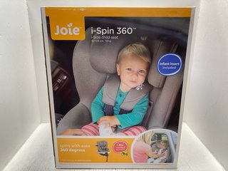 JOIE I-SPIN 360 ISIZE CAR SEAT IN COAL - RRP £320: LOCATION - J1