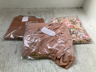 QTY OF ASSORTED WOMENS CLOTHING ITEMS TO INCLUDE CORE BY MARIA DRESS IN BROWN SIZE M: LOCATION - J21