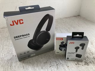 3 X ASSORTED JVC ITEMS TO INCLUDE TRUE WIRELESS EARBUDS HA-A3T: LOCATION - J21