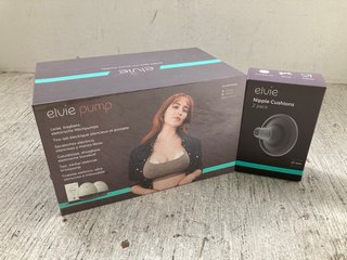 2 X ASSORTED GENERAL ITEMS TO INCLUDE ELVIE PUMP ULTRA-QUIET WEARABLE ELECTRIC BREAST PUMP AND ELVIE NIPPLE CUSHION 2 PACK: LOCATION - J21