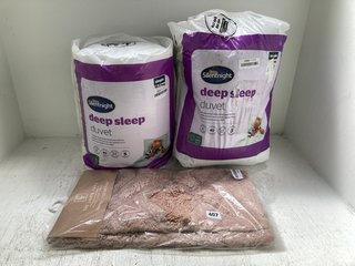 QTY OF ASSORTED HOUSEHOLD ITEMS TO INCLUDE SILENT NIGHT DEEP SLEEP SINGLE DUVET: LOCATION - I16