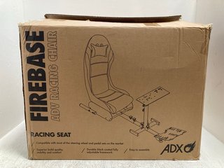 FIREBASE ADV RACING CHAIR IN BLACK LEATHER - RRP £149: LOCATION - J2