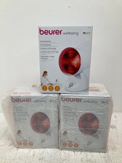 3 X BEURER WELLBEING INFRARED LAMPS: LOCATION - I14