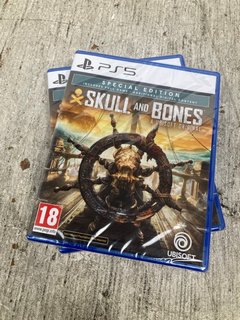2X PS5 SPECIAL EDITION SKULL AND BONES A UBISOFT ORIGINAL (PLEASE NOTE: 18+YEARS ONLY. ID MAY BE REQUIRED): LOCATION - I12