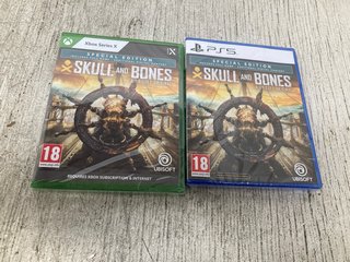 PS5 SPECIAL EDITION SKULL AND BONES A UNISOFT ORIGINAL TO INCLUDE XBOX SERIES X SPECIAL EDITION SKULL AND BONES A UNISOFT ORIGINAL (PLEASE NOTE: 18+YEARS ONLY. ID MAY BE REQUIRED): LOCATION - I12