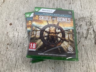 2X XBOX SERIES X SPECIAL EDITION SKULL AND BONES A UNISOFT ORIGINAL (PLEASE NOTE: 18+YEARS ONLY. ID MAY BE REQUIRED): LOCATION - I12
