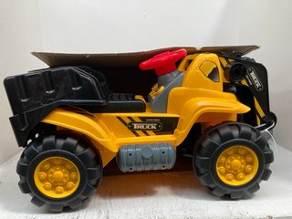 KIDS RIDE ON BULLDOZER TOY WITH ADJUSTABLE BUCKET AND SOUND: LOCATION - I10