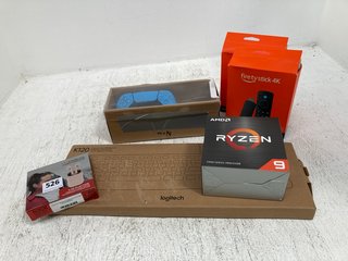 QTY OF ASSORTED TECH ITEMS TO INCLUDE FIRE TV STICK 4K AND TWS EARBUDS 7 HR PLAYTIME: LOCATION - I10