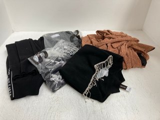QTY OF ASSORTED MENS AND WOMENS CLOTHING TO INCLUDE DIESEL SOLITUDE FROM ABOVE PULLOVER IN BLACK UK SIZE XL: LOCATION - J3