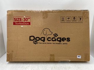 DOG CAGE IN SIZE: 76 x 46 x 53 CM: LOCATION - H 1