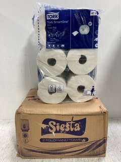 QTY OF TOILET PAPER ROLL TO INCLUDE QTY OF HAND TOWEL: LOCATION - H 2