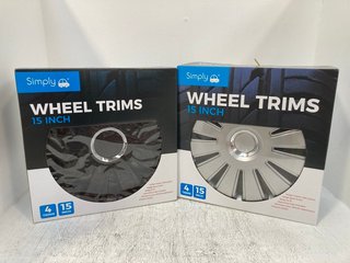 8 X WHEEL TRIMS 15 INCH WITH HIGH IMPACT ABS PLASTIC: LOCATION - H 6