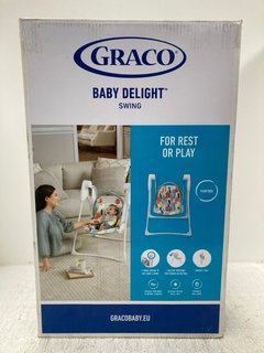 GRACO BABY DELIGHT SWING SUITABLE FROM BIRTH TO APPROX. 9 KGS: LOCATION - H 7