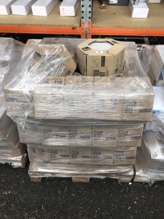 PALLET OF HEXAGONAL WALL TILES IN PINK/WHITE & GREY/WHITE DESIGN - APPROX RRP £2000 (NOTE: HEAVY ITEM, SUITABLE MANPOWER & VEHICLE REQUIRED FOR COLLECTION): LOCATION - B3 (KERBSIDE PALLET DELIVERY)