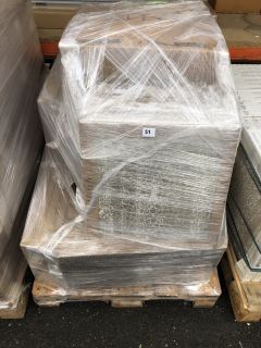 PALLET OF ASSORTED TILES & OTHER ITEMS TO INCLUDE VITRA ICE GREY 450MM2 TILES - APPROX RRP £2000 (NOTE: HEAVY ITEM, SUITABLE MANPOWER & VEHICLE REQUIRED FOR COLLECTION): LOCATION - B4 (KERBSIDE PALLE