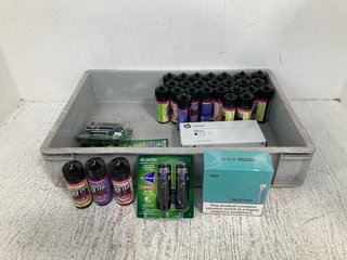 QTY OF ASSORTED VAPE ITEMS TO INCLUDE DRIFTER OMG BAR JUICE - LEMON & LIME 100ML (PLEASE NOTE: 18+YEARS ONLY. ID MAY BE REQUIRED): LOCATION - WA3