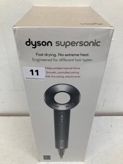 DYSON SUPER-SONIC HAIR DRYER IN BLACK/NICKEL(SEALED) - MODEL HD07 - RRP £329: LOCATION - BOOTH