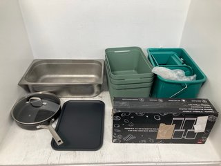 QTY OF ASSORTED HOUSEHOLD ITEMS TO INCLUDE NINJA FRYING PAN: LOCATION - WA8