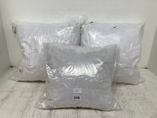 3 X JOHN LEWIS & PARTNERS DUCK FEATHER INNER CUSHIONS: LOCATION - WA10