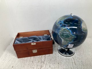 3 X ASSORTED JOHN LEWIS & PARTNERS HOUSEHOLD ITEMS TO INCLUDE LIGHT UP GLOBE: LOCATION - A16