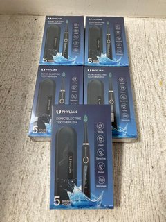 5 X U PHYLIAN SONIC ELECTRIC TOOTHBRUSHES: LOCATION - A14