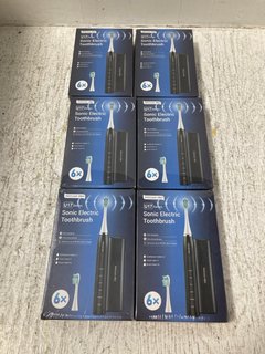 6 X PHYLIAN PRO U17 SERIES SONIC ELECTRIC TOOTHBRUSHES: LOCATION - A14