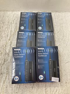 6 X U PHYLIAN U15 SERIES SONIC ELECTRIC TOOTHBRUSHES: LOCATION - A13