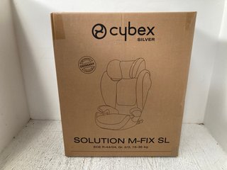 CYBEX SILVER SOLUTION M-FIX HIGH BACK BOOSTER SEAT IN RED - RRP: £104.99: LOCATION - A13