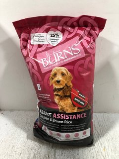 BURNS ALERT ASSISTANCE CHICKEN & BROWN RICE DRY DOG FOOD FOR ASSISTANCE/THERAPY./WORKING DOGS 12KG - BBE: 28.08.25: LOCATION - B6