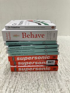 QTY OF ASSORTED BOOKS TO INCLUDE BEHAVE BY ROBERT SAPOLSKY: LOCATION - B12