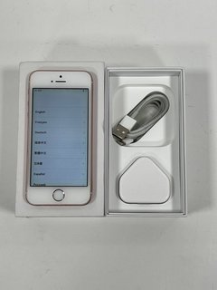 APPLE IPHONE SE 16 GB SMARTPHONE IN ROSE GOLD: MODEL NO A1723 (BOXED WITH CHARGING CABLE & PLUG) NETWORK UNLOCKED [JPTM113154]