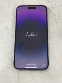 APPLE IPHONE 14 PRO MAX 128 GB SMARTPHONE (ORIGINAL RRP - £759) IN DEEP PURPLE: MODEL NO A2894 (UNIT ONLY) [JPTM113046]
