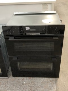 BOSCH BUILT IN DOUBLE ELECTRIC OVEN: MODEL NBS533BB0B - RRP £879: LOCATION - A4