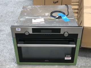 AEG BUILT IN COMBI MICROWAVE OVEN: MODEL KME565000M - RRP £749: LOCATION - A5